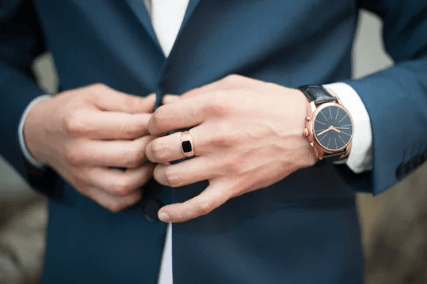 mens watches suit and tie