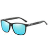blue mirrored polarized sunglasses