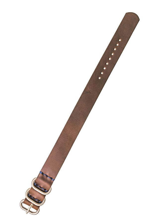 Horween Leather Straps Watch Bands La Touraine Watches Saddle Brown 20mm 